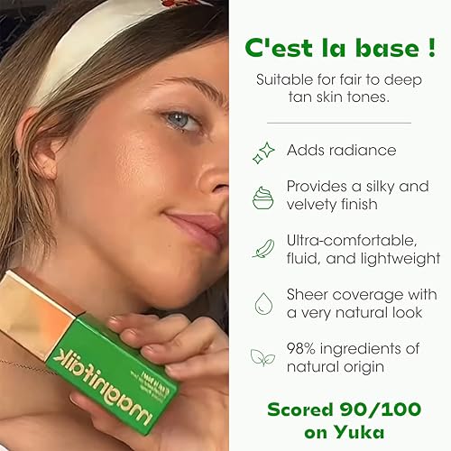 Magnifaik That's The Base! Makeup Primer - Lightweight Primer Face Makeup for Natural Radiance - Moisturizing Face Primer with Sheer Coverage - 1 oz