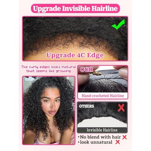 yosly Half Wig Human Hair Water Wave Glueless Wigs Curly Half Wig 3 In 1 Adjustable Drawstring Seamless Flip Over Invisible Hairline Wear Go Beginner Friendly Curly Half Wigs for Women 24 Inch