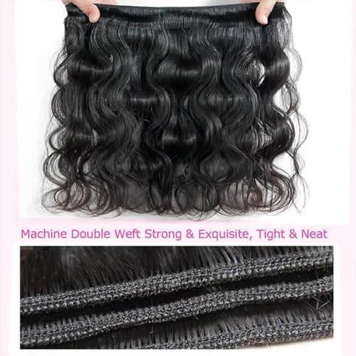 12 A Human Hair Bundles 22 22 24 24 Inch Body Wave Curly Human Hair 100% Unprocessed Brazilian Raw Virgin Hair 4 Bundles Body Wave Natural Color