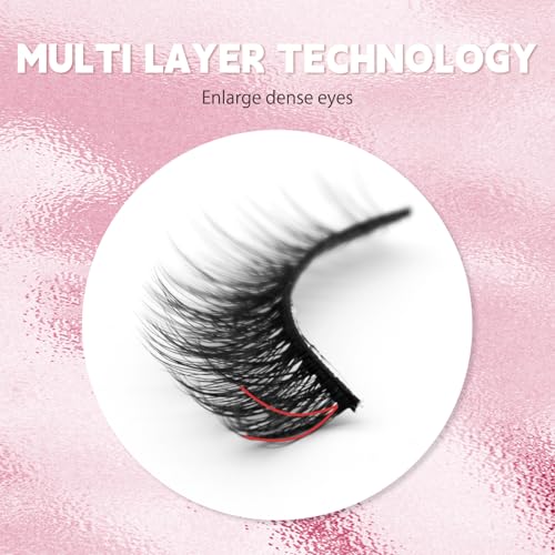 Eyelashes Lashes False Eyelashes Pesta?as Lashes Wispy False Lashes Pesta?as Postizas Naturales Strip Lashes Eyelash Natural Eyelashes Eyelash Extension 20 Pairs Cat Eye Lashes (Black)