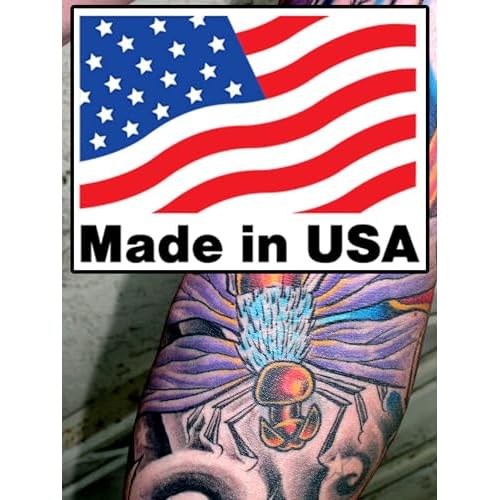 Element Tattoo Supply - Tattoo Stencil Skin Markers, 3 Purple and 3 Red Bold Tip Stencil Marking Pens for Freehand Tatttooing Designs onto Skin