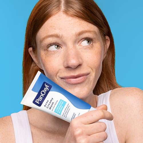 PanOxyl Antimicrobial Hydrating Acne Creamy Wash, 4% Benzoyl Peroxide, 6 Ounce