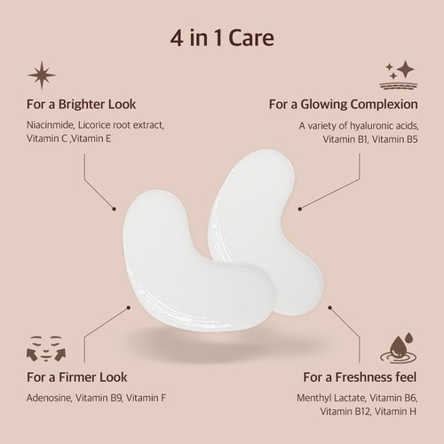 SKINGERO BRIGHT & GLOW REFRESHING HYDROGEL EYE PATCH (7 pairs)