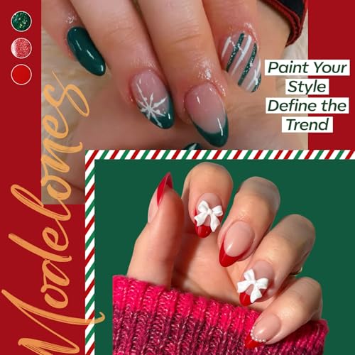 modelones Gel Nail Kit, Upgrade 15Sizes Pre-shaped Gel Nail Tips Short Almond Shape, 9-in-One Glue Prep Dehydrator & Portable Led Lamp, 510Pcs Press On Extension Kit Gift for Women
