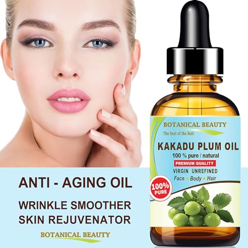 Botanical Beauty Australian KAKADU PLUM OIL 100% Pure Natural Virgin Unrefined Cold-pressed carrier oil 1 Fl oz 30 ml For Face, Skin, Body, Hair, Lip, Nails