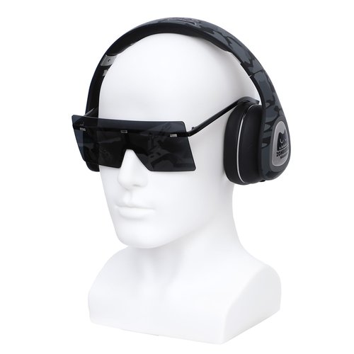 AMLUCKS Male Mannequin Head Professional PVC Manikin Head for Display Wigs Hats Headphone Mask Sunglasses Scarf Jewelry Display Stand (White)
