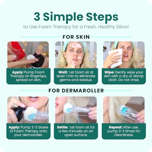 Gin Amber Beauty Natural Foaming Face Wash for Women & Men ? Gentle Facial Cleanser for Skincare Tools & Daily Use - (6 Fl oz - 180 ml)