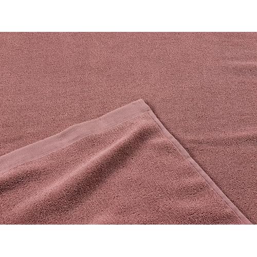 Coyuchi Classic Organic Cotton Terry Bath Towels, 6-Piece Towel Set, Plum Blossom, Quick-Dry, Highly Absorbent, Soft, Lightweight, 100% GOTS Certified, 2 Hand Towel, 2 Bath Towel, and 2 Washcloth