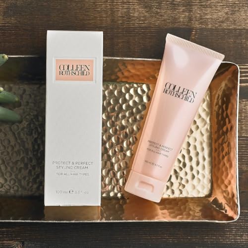 COLLEEN ROTHSCHILD Protect & Perfect Styling Cream | Leave-in Treatment for Shine, Body & Movement | With Argan & Moringa Oil (3.3 fl oz)
