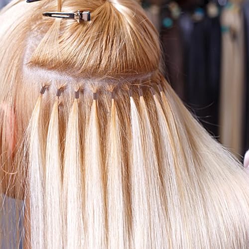 200Pcs Hair Extentions Beads 4mm Silicone Lined Micro Beads with Pulling Hook Needle, Bead Device Tool Kits for Hair Extensions(Dark Brown)