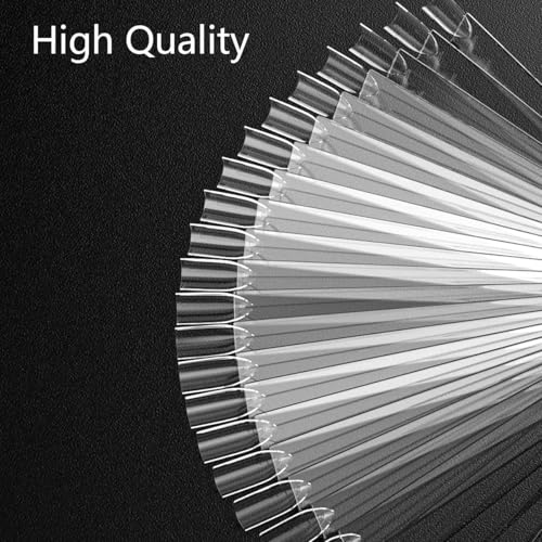 Nail Color Swatches Sticks with Ring, 50Pcs Clear Fan Shape Nail Art Polish Display Tips with Number Stickers False Nail Sample Sticks, Transparent nail Practice-Tips for Manicure