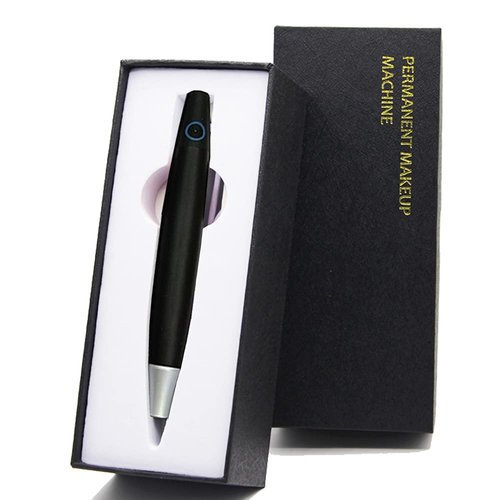 ALIWOD Permanent Eyebrow Makeup Pen Tattoo Rotary Machine 10PCS Needles For Eyebrows,Eyeliners, Lips (Black,AP686B)