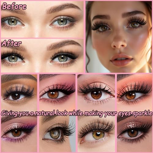 Lash Clusters Kit, 640 Pcs Eyelashes Clusters Extensions Kit 9-16mm Individual Lashes D Curl Fluffy Wispy False Eyelashes Thin Band, with Bond Seal Tweezers Brush DIY (30D+40D+50D+60D Kit 9-16mm)