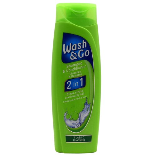 6 x Wash & Go Universal 2in1 Shampoo & Conditioner 200ml by Wash & Go