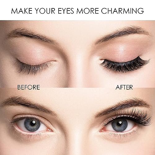 Magnetic Eyelashes, Reusable Fake Eyelashes with Applicator No Glue, Dual Magnetic False Eyelashes without Eyeliner, Natural Look