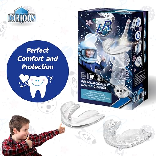 Moldable Mouth Guard for Teeth Grinding and Clenching ? Custom Fit, Boil and Bite, Night and Day Use, 6 Pack in 2 Sizes for Kids and with Small Mouths
