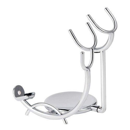 Grandslam Shaving Razor and Brush Stand, Stainless Steel Shaving Razor Holder, Compatible with Long and Short Handle Safety Razor, Straight Razor and Barber Razor