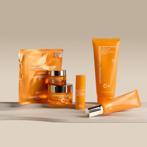 Germaine de Capuccini - Timexpert Radiance C+ | Glow Force Mask - Vitamin C Anti-Fatigue Facial Mask - Extraordinary luminosity and nourishment in 15 minutes - 0.6. Fl oz