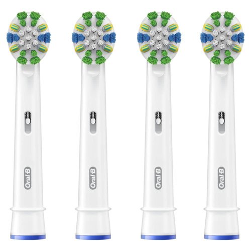 Oral-B Floss Action Replacement Brush Heads for an Oral-B Electric Toothbrush, Pack of 4