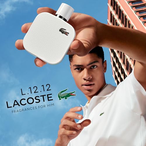 Lacoste - L.12.12 Blanc Eau de Toilette - Men's Fragrance - Woody Aromatic - With notes of Grapefruit, Tuberose & Vetiver