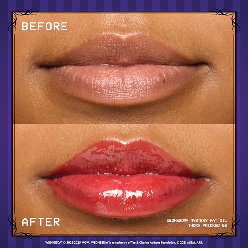 NYX PROFESSIONAL MAKEUP Wednesday Color-Shifting Lip Oil, Moisturizing, Tinted, and Non-Sticky Lip Gloss with up to 12HR Hydration - Moonshifted
