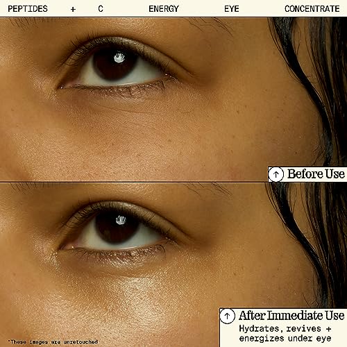 Youth To The People Peptides + Vitamin C Eye Concentrate - Vitamin C Eye Serum with Caffeine + Antioxidants, Visibly Brightens Dark Circles, Reduce Undereye Puffiness, Blurs Fine Lines - 0.5 fl oz