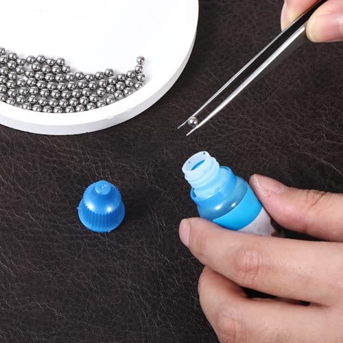 100 PCS Paint Mixing Balls, Metal Balls Stainless Steel Ball Bearings for Model Mixing and Stirring of Paint or Nail Polish Agitator (0.16"/4mm)