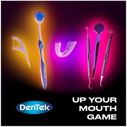 DenTek Triple Advanced Clean Mouthwash Blast Floss Picks, 75 Count, (Pack of 12)
