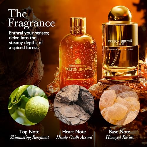 Molton Brown Mesmerising Oudh Accord & Gold Luxury Scented Triple Wick Candle 21.16 oz.