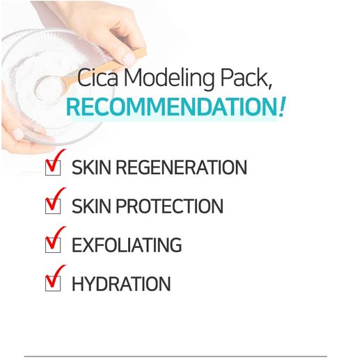 Modeling Mask with CICA for Face – NEEDS NATURE | Soothing & Redness Relief Peel-Off Rubber Mask | Korean Skincare | Home Spa Treatment | 1000g Powder Pack with Mixing Tools