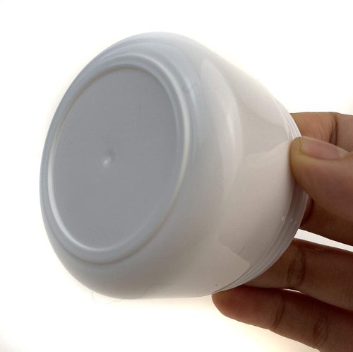 3Pcs 8 OZ (250ml) Plastic White Cosmetic Jars Lotion Containers Cream Jars with Removable Inner Liners and Dome Lids Make-up Cosmetic Containers Pot Case for Emollient Ointment Body Scrub etc