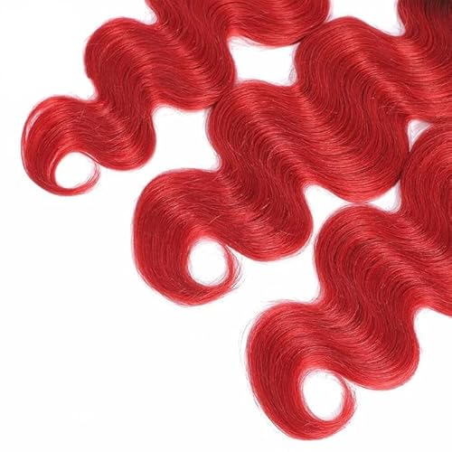 30 30 30 Inch Red Human Hair Bundles Bright Red Body Wave Bundle Peruvian Virgin Hair 3 Bundles Burgundy Body Wave Bundle Hair Weave