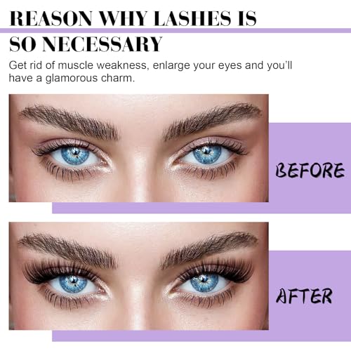 B&Q Lash Clusters Kit 280PCS Eyelash Clusters Kit,30D 40D D 9-16MIX Individual Lash Comfortable Eyelash Extension Set, Classic Look with Bond and Seal Waterproof, Remover DIY at Home(Set,30D+40D)