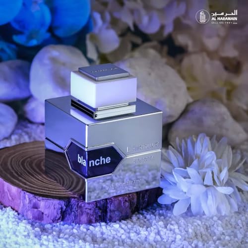 Al Haramain L'Aventure Blanche Eau de Parfum Spray for Men, 3.4 Ounce