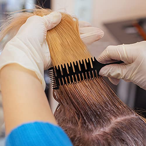 Highlight Comb Set, 6 Piece Set, Weaving, Sectioning, Styling, and Hair Dyeing Combs Professional Weaving Styling for Foiling and Balayage Coloring(Various Style)