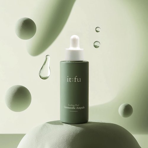 ITFU Scaling Peel Greeneedle Ampoule | K-Beauty, Spicule Ampoule, Pore & Dark Spot Care, Removes Skin Pigmentation & Exfoliates Dark Skin Spot, Contains Madecassoside 1.01 fl. oz / 30ml