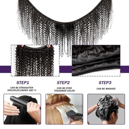 Human Hair Bundles Water Wave Brazilian Virgin £¨20 22 24 26£©12A Grade 100% Unprocessed Human Hair Extensions Water Curly Wave 4 Bundles Deals Double Weft Human Hair Natural Color for Black Women
