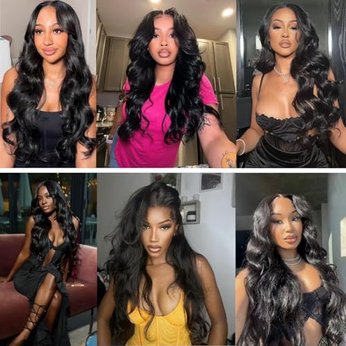 12 A Human Hair Bundles 22 22 24 24 Inch Body Wave Curly Human Hair 100% Unprocessed Brazilian Raw Virgin Hair 4 Bundles Body Wave Natural Color
