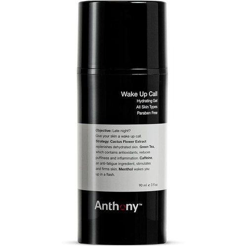 Anthony Wake Up Call, 3 Fl Oz, Face and Anti-Puffiness – Tired Skin Refresher & Moisturizer with Caffeine, Menthol, Green Tea, and Shea Butter