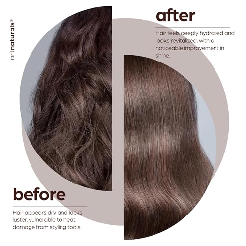 Artnaturals Thermal Hair Protector Spray - (8 Fl Oz / 236ml) - Heat Protectant Spray against Flat Iron Heat - Argan Oil Preventing Damage, Breakage and Split Ends - Sulfate Free (ANHA-0801)