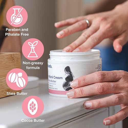 Dr. Talbot's Mom Stretch Mark Cream - Made With Cocoa and Shea Butter - Postpartum Care for Moms - 8 oz