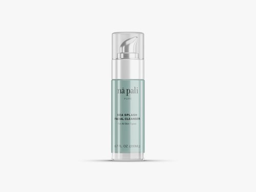 Na Pali Pure Sea Splash Facial Cleanser Hydrating Face Wash with Dead Sea Salts, Algae, Aloe & Green Tea – Gentle, pH-Balanced Daily Cleanser for All Skin Types – 6.7 fl oz