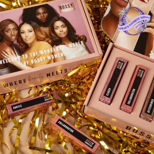 Bossy Cosmetics OPRAH'S FAVORITE THINGS 2023 Power Woman Essentials Liquid Lipstick (LUXE GIFT SET)