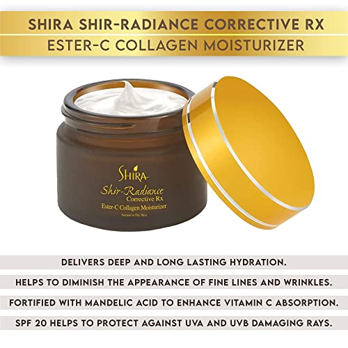 Shira Shir-Radiance Corrective Rx Ester-C Collagen Moisturizer Rich In Vitamin C Protection From UVA UVB Rays Fine Lines And Wrinkles.(Pack-2, 50ml)