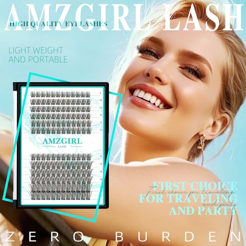 Lash Clusters Wispy 144PCS Eyelash Extension Cluster Lashes Individual Lashes DIY Lash Extension Natural Look Cluster Eyelash Extensions False Eyelashes at Home for Beginners(Daybreak,D-Mix8-16mm)