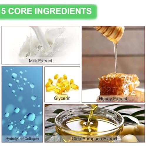 Hand Mask Moisturizing Glove 3 pack, Hand Peel Mask Exfoliating Gloves, Hand Repair Glove for Dry Hands Treatment, Remove Dead Skin, Rough Skin, Honey Milk