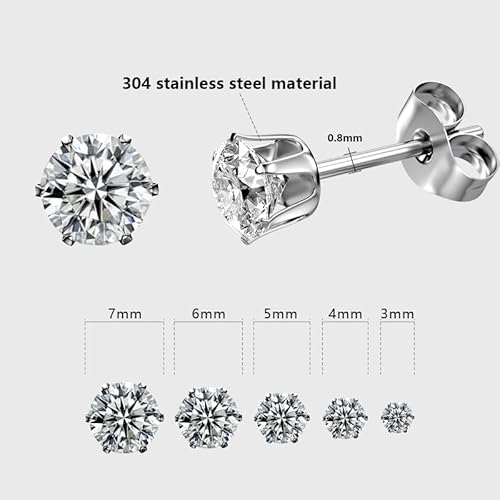 Ear piercing gun, Reusable Professional Ear Piercing Kits, 24 Surgical Grade Anti-sensitive Piercing Earrings, 10 Cubic Zirconia Fashion Earrings, 24 Alcohol Cotton Sheets (silver)