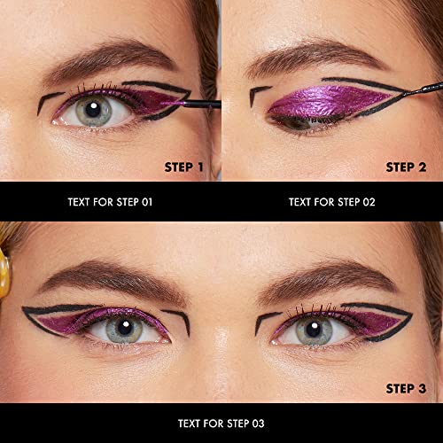 NYX Professional Makeup Epic Wear Metallic Liquid Liner, Long-Lasting Waterproof Eyeliner - Black Metal