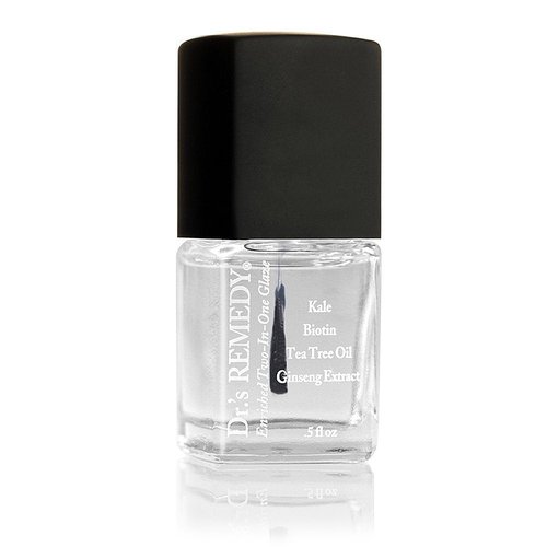 Dr.'s Remedy Enriched Nail Polish, Peaceful Pink Coral With TOTAL Two-in-One Top and Base Coat Set 0.5 Fluid Oz Each