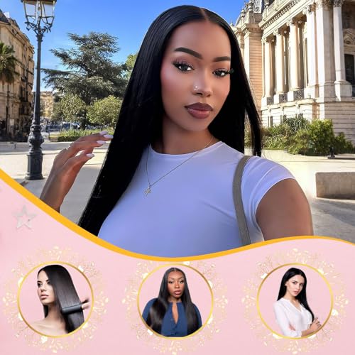 Silky Straight Clip in Hair Extensions Real Human Hair,22 inch 4.24oz Remy Human Natural Hair Clip ins for Women 8pcs Double Weft